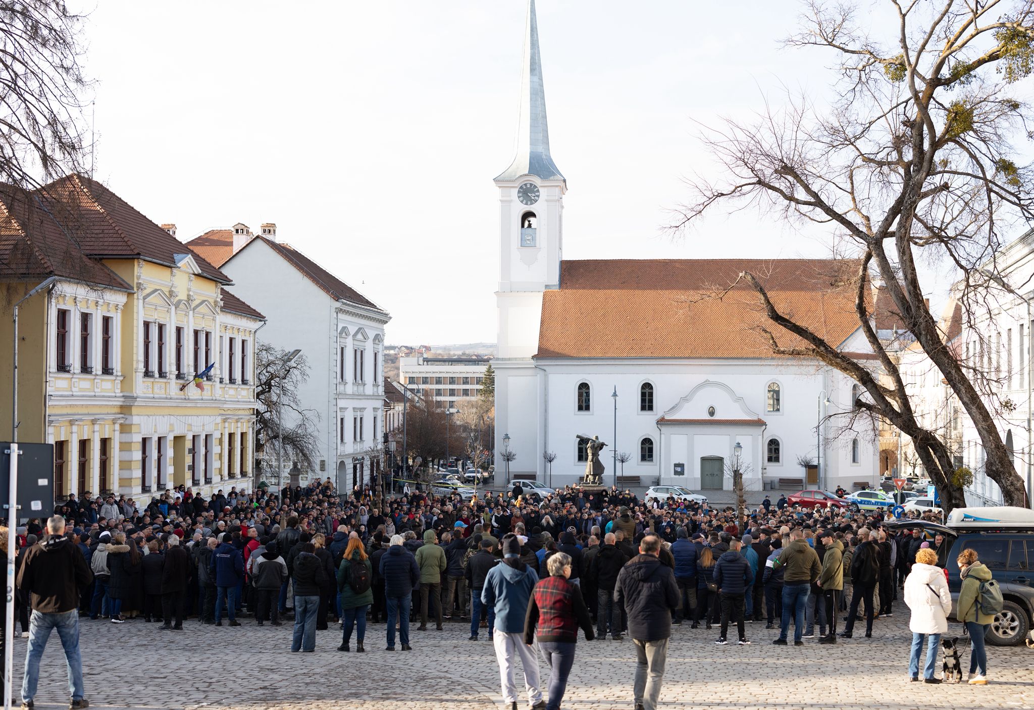 Székelyudvarhelyen is a megemelt adók ellen tüntettek